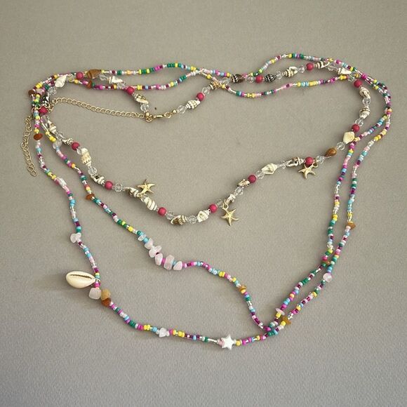 Colorful Beaded Waist Chain A1288 - Picture 3 of 3
